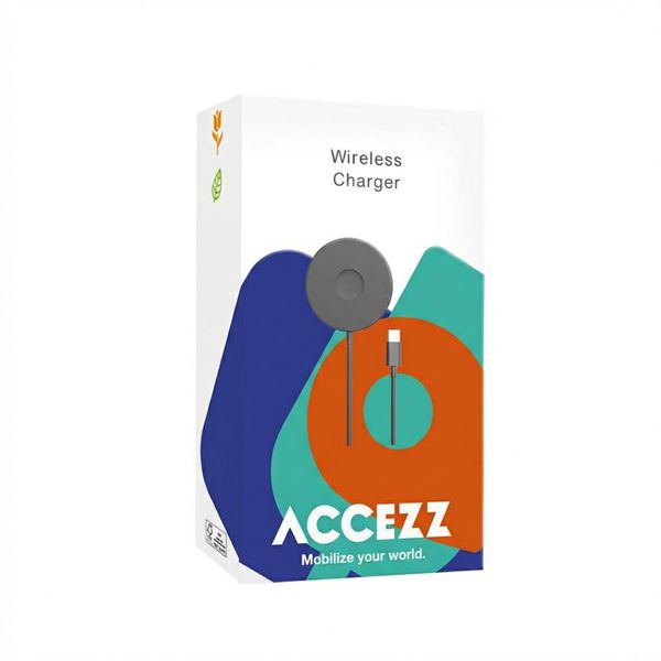 Accezz Wireless Charger USB-C - Chargeur MagSafe sans fil - 1 mètre - Blanc