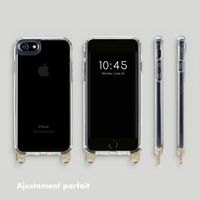 Selencia Coque avec crochets amovibles Apple iPhone SE (2022 / 2020) / 8 / 7 - Transparent