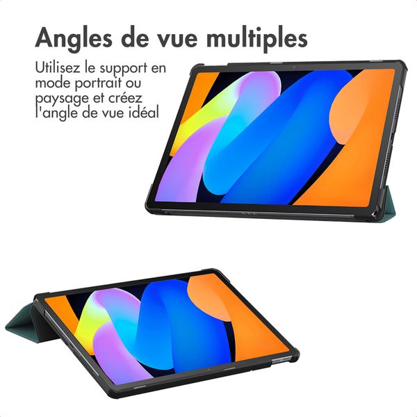 imoshion Coque tablette Trifold Lenovo Idea Tab - Vert foncé