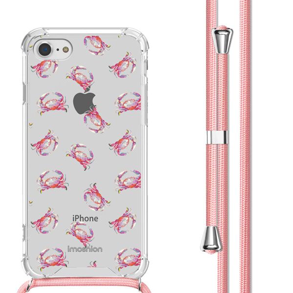 imoshion Coque Design avec cordon Apple iPhone SE (2022 / 2020) / 8 / 7 - Crab Watercolor