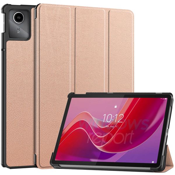 imoshion Coque tablette Trifold Lenovo Tab M11 - Rose Dorée