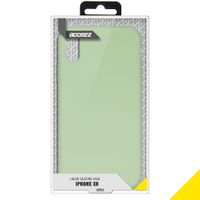 Accezz Coque Liquid Silicone iPhone Xr - Vert