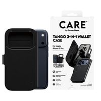 CARE by PanzerGlass Étui de télephone portefeuille Tango 2 en 1 avec MagSafe Apple iPhone 17 Pro - Noir