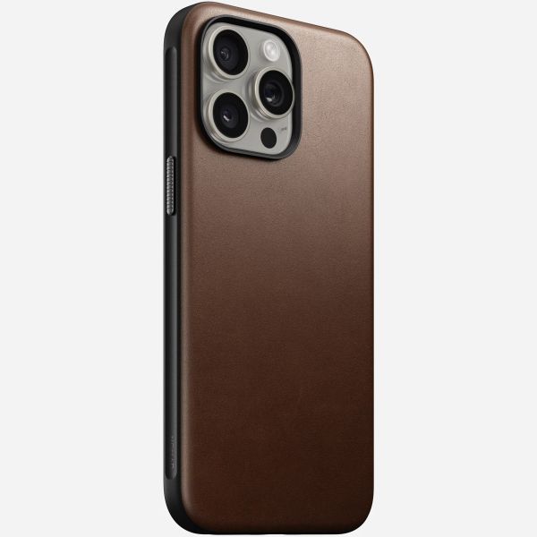 Nomad Coque Modern Leather iPhone 15 Pro Max - Brun