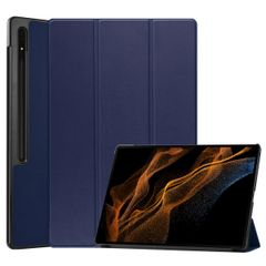 imoshion Coque tablette Trifold Galaxy Tab S8 Ultra - Bleu foncé