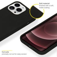 Accezz Coque Liquid Silicone Apple iPhone 13 Pro Max - Noir