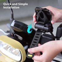 Bone ﻿ Support de téléphone pour scooter universel Bike Tie 4 - Noir