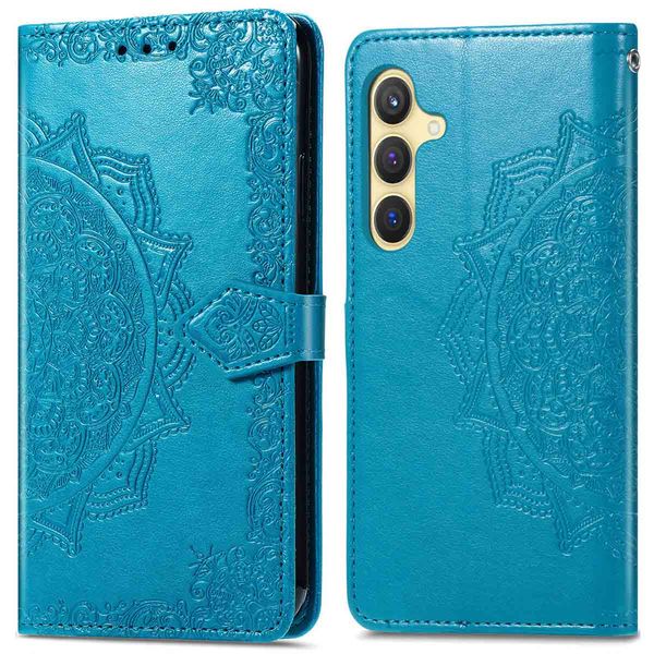 imoshion Etui de téléphone portefeuille Mandala Samsung Galaxy S24 Plus - Turquoise