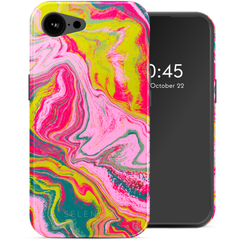 Selencia Coque arrière Vivid avec MagSafe Apple iPhone 16e - Marble Pink
