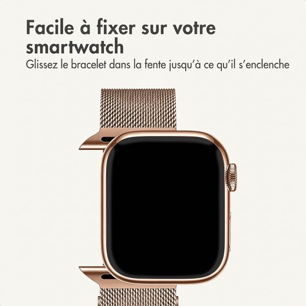 imoshion Bracelet magnétique milanais Apple Watch | 44/45/46/49 mm - Rose Gold
