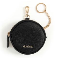 Dutchies Mini Pochette Téléphone Emma - Cuir véritable - Noir