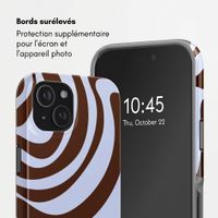 Selencia Coque arrière Vivid Apple iPhone 15 - Dream Swirl Chocolate