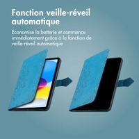 imoshion Coque tablette Apple iPad 11 (2025) 11 pouces A16 / iPad 10 (2022) 10.9 pouces - Turquoise