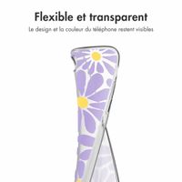 imoshion Coque design pour iPhone SE (2022 / 2020) / 8 / 7 - Tropical Violet Flowers Connect