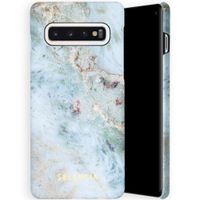 Selencia Coque Maya Fashion Samsung Galaxy S10 - Marble Blue