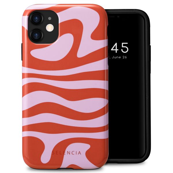 Selencia Coque arrière Vivid Tough iPhone 11 - Dream Swirl Pink