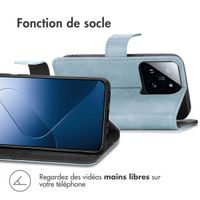 imoshion Étui de téléphone portefeuille Luxe Xiaomi 14T - Bleu clair