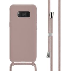 imoshion Coque en silicone avec cordon Samsung Galaxy S8 - Sand Pink