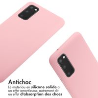 imoshion ﻿Coque en silicone avec cordon Samsung Galaxy S20 - Rose