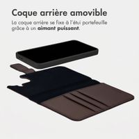 imoshion Étui portefeuille luxe 2-en-1 amovible Samsung Galaxy A37 (5G) - Marron