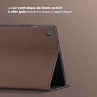 Selencia Coque tablette Riva Samsung Galaxy Tab A9 Plus - Mocha Brown