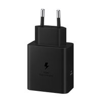 Samsung Adaptateur secteur original avec câble USB-C – Chargeur – Connexion USB-C – Charge rapide – 60 watts – 1,8 mètre – Noir