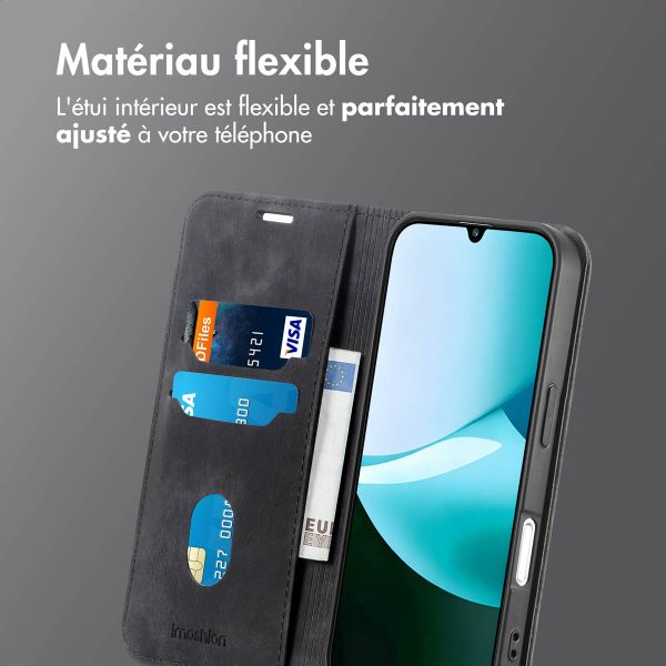 imoshion Étui de téléphone portefeuille Slim Xiaomi Redmi 15C (5G) - Noir