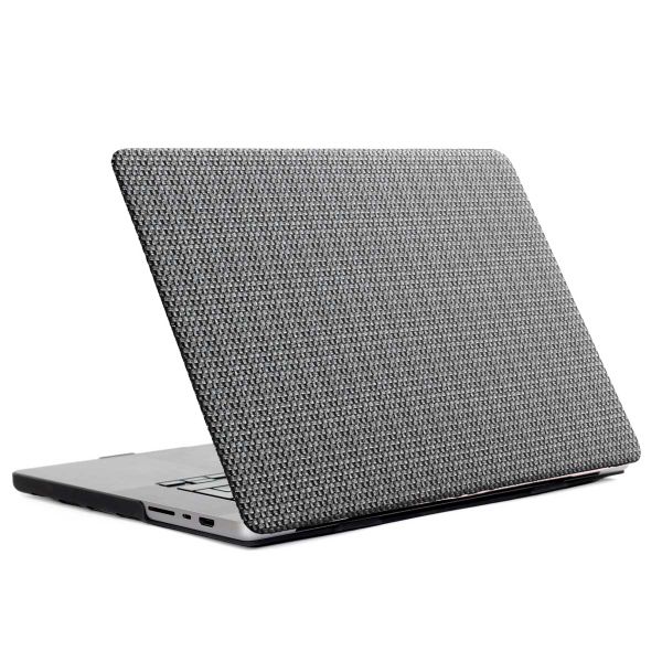 Selencia Coque tissée MacBook Air 13 pouces (2022) / Air 13 pouces (2024) M3 chip - A2681 / A3113 - Gris