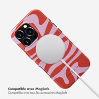 Selencia Coque arrière Vivid Tough avec MagSafe iPhone 16 Pro - Dream Swirl Pink