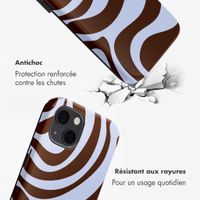 Selencia Coque arrière Vivid Apple iPhone 13 / 13 Pro - Dream Swirl Chocolate