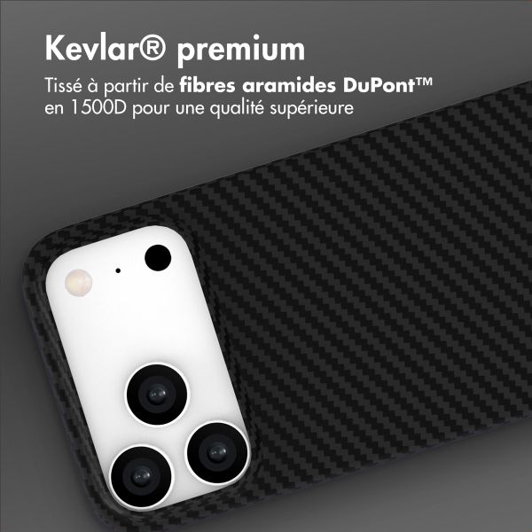 Accezz Coque Kevlar MagSafe Apple iPhone 17 Pro Max - Noir