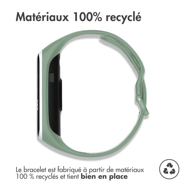 imoshion Bracelet sportif en silicone Samsung Galaxy Fit 2 - Vert / Blanc