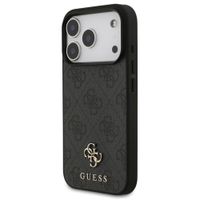 Guess Coque 4G Metal Logo MagSafe Apple iPhone 17 Pro Max - Noir