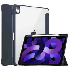 imoshion Coque tablette rigide Trifold Apple iPad Air 11 pouces (2025) M3 / (2024) M2 / Air 5 (2022) / Air 4 (2020) - Bleu foncé