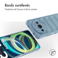 imoshion Coque arrière EasyGrip Xiaomi Redmi A3 - Bleu clair