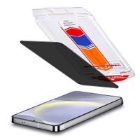 Accezz Protection d'écran en verre trempé avec filtre de confidentialité + Applicateur Samsung Galaxy S24 FE