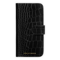 iDeal of Sweden Magnet Wallet+ Étui portefeuille Apple iPhone 16 - Black Croco