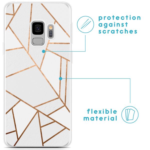 imoshion Coque Design Samsung Galaxy S9 - White Graphic