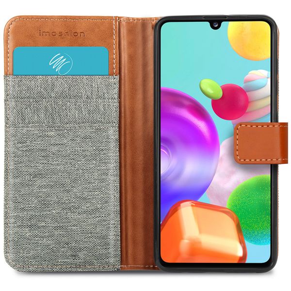 imoshion Étui de téléphone portefeuille Canvas Luxe Galaxy A41