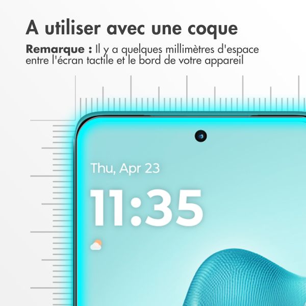 Accezz Protection d'écran en verre trempé Motorola Edge 60 Fusion