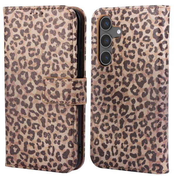 imoshion Étui de téléphone portefeuille Design Samsung Galaxy S24 - Leopard Mood