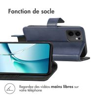 imoshion Étui de télephone portefeuille de luxe Oppo Reno 13 F (5G) - Bleu foncé