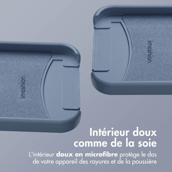 imoshion Coque arrière Color avec cordon amovible et MagSafe Apple iPhone 13 Pro - Ash Blue