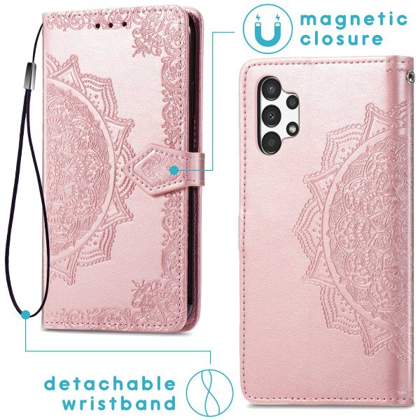imoshion Etui de télephone Mandala Samsung Galaxy A13 (4G) - Rose Doré