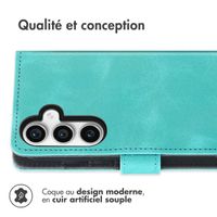 imoshion Etui de télephone portefeuille avec cordon Samsung Galaxy S23 FE - Turquoise