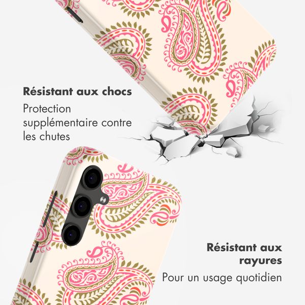 Selencia Coque arrière Vivid Samsung Galaxy S24 FE - Paisley Blush