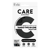 CARE by PanzerGlass Étui de télephone portefeuille Tango 2 en 1 avec MagSafe Samsung Galaxy S25 Ultra - Black