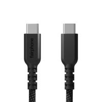 Fairphone Câble de recharge LongLife USB-C vers USB-C/USB-A - 240W - 1 mètre - Noir