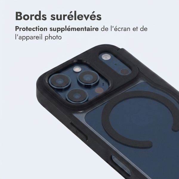imoshion Bookcase transparente avec MagSafe Apple iPhone 17 Pro - Noir