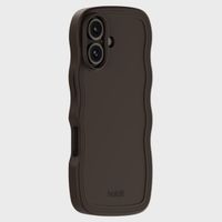 Holdit Coque Wavy Apple iPhone 16 - Chocolate